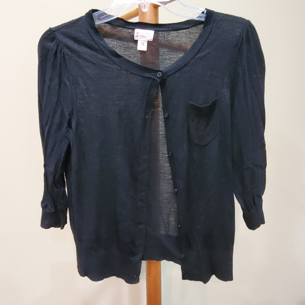 Cardigan size Large and 3/4 sleeve